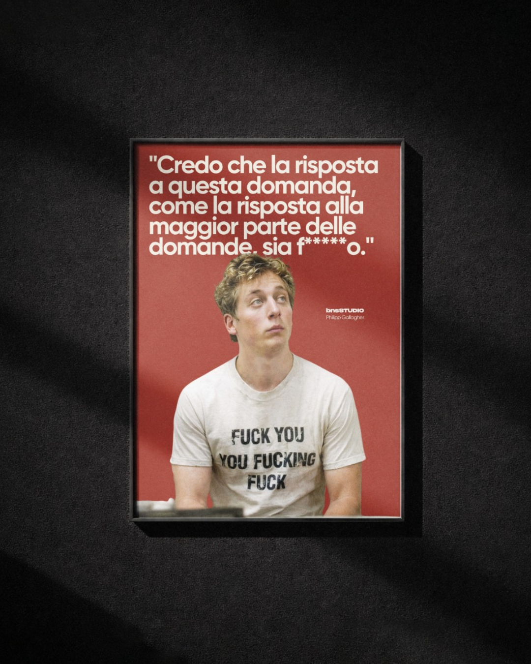 "Credo che la risposta a questa domanda sia f*****o"