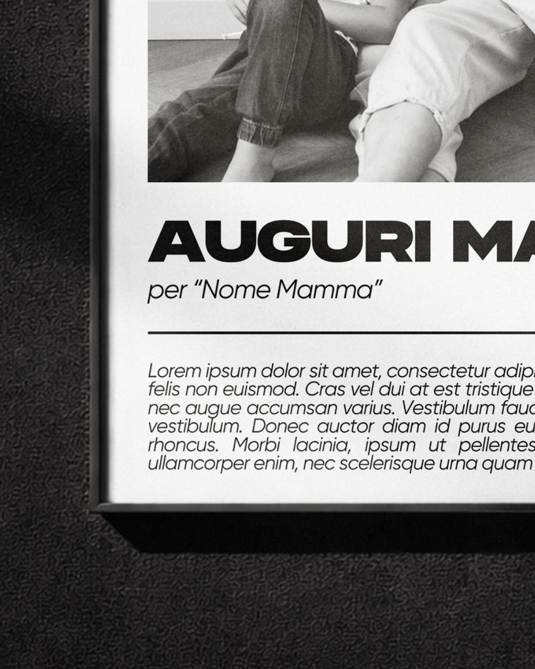 Auguri mamma - Poster personalizzato