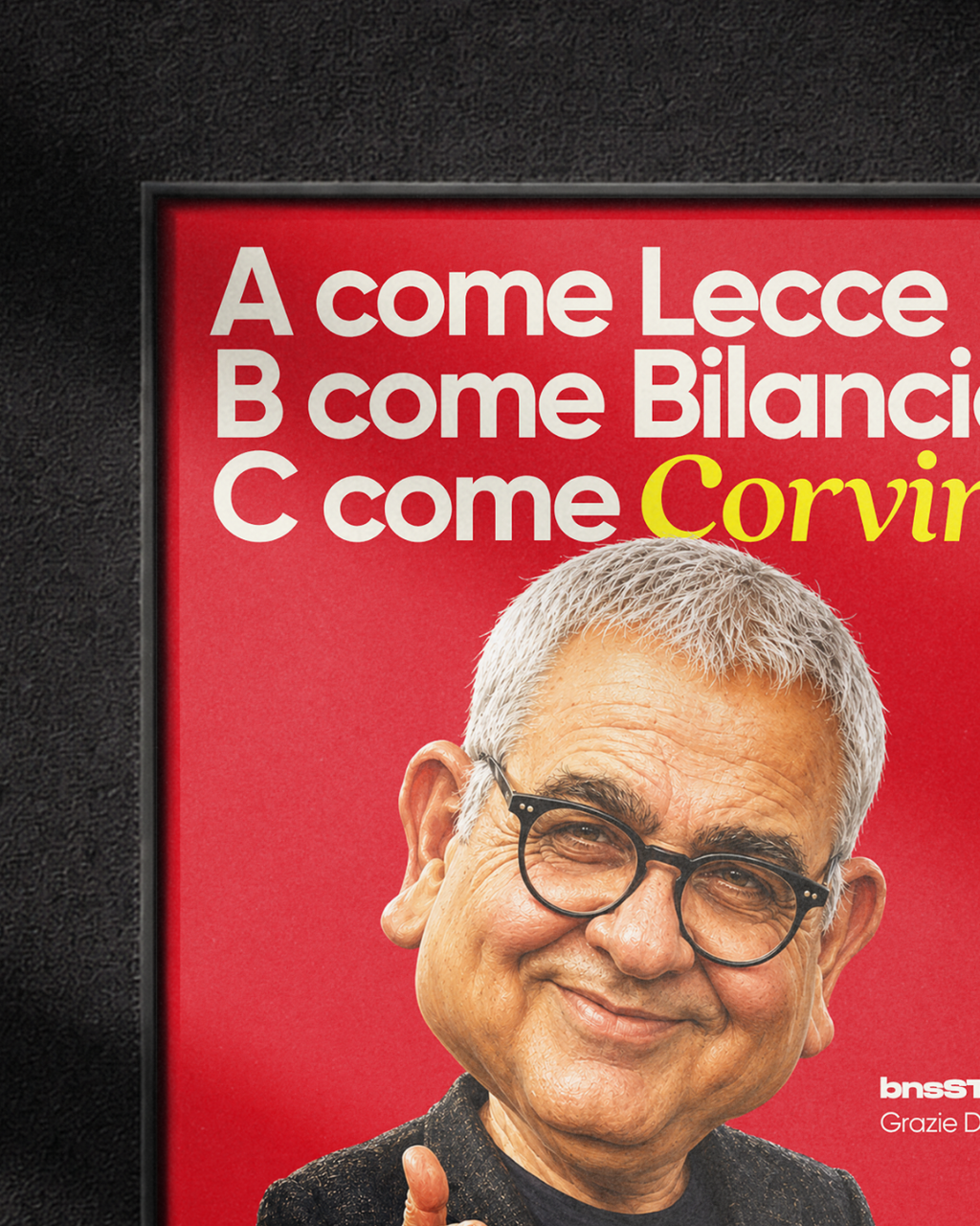A come Lecce, B come Bilancio, C come Corvino (Big face)